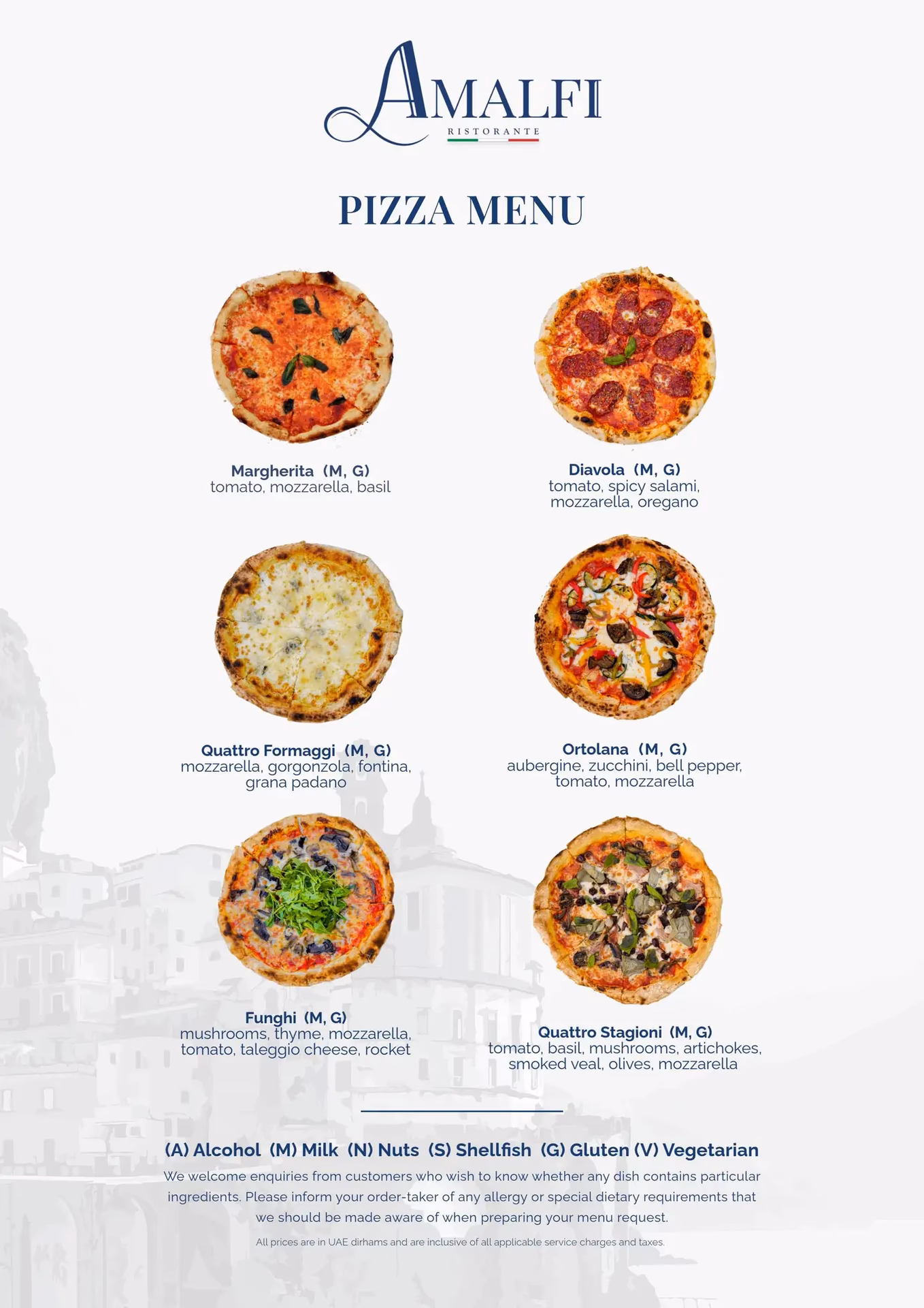 Does Il Amalfi pizza & pasta serve Mac & Cheese?