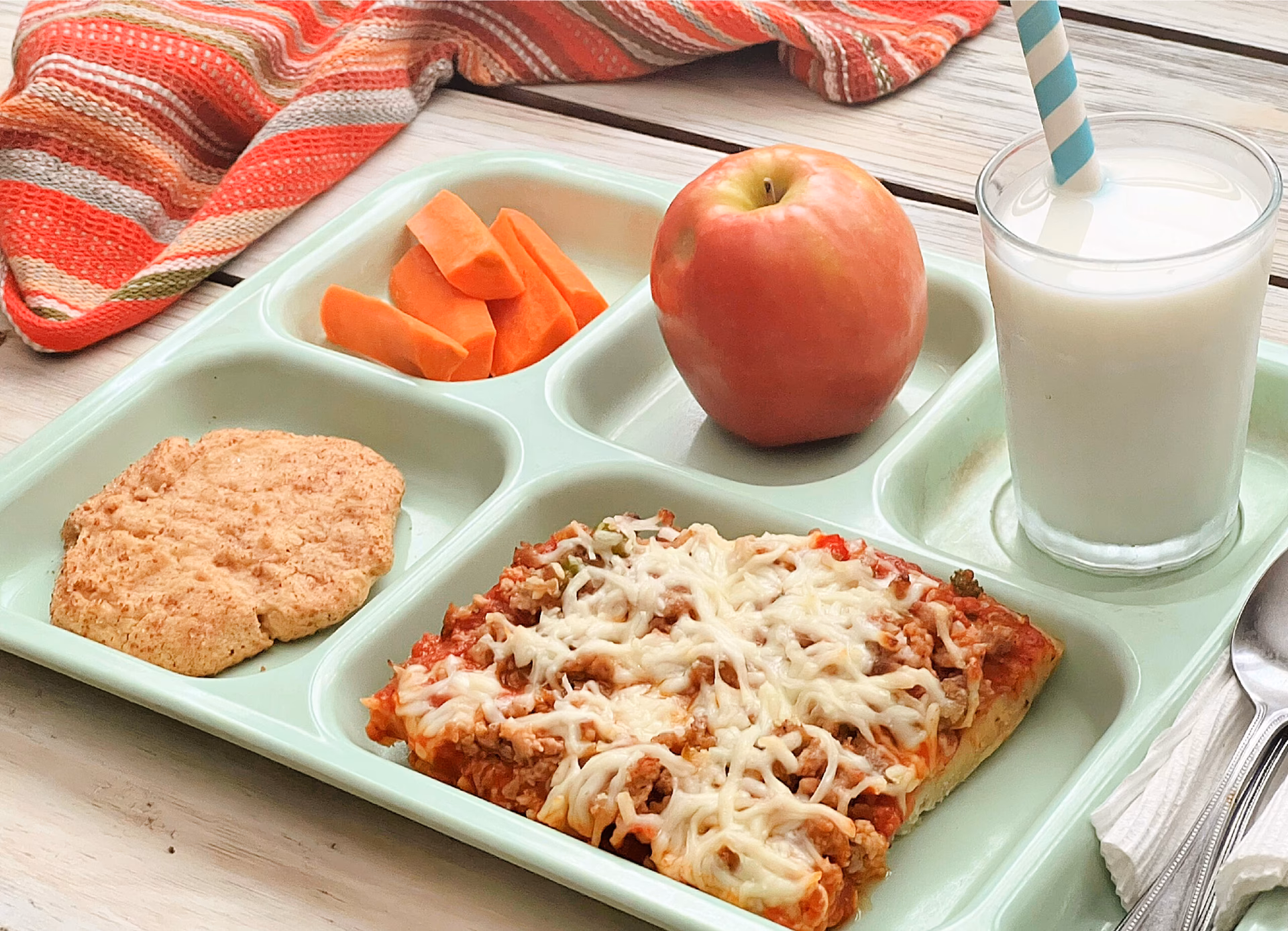 What is school cafeteria pizza?