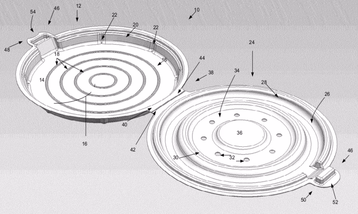 What is Apple's new pizza container?