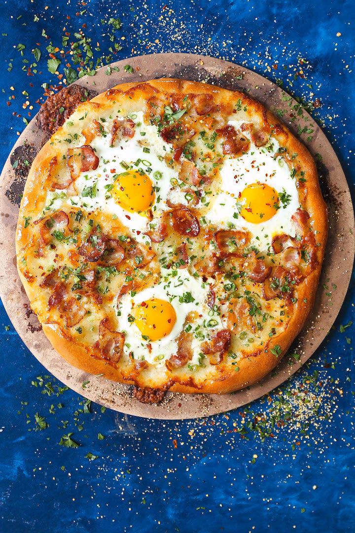 Do you add eggs to a Breakfast Pizza?