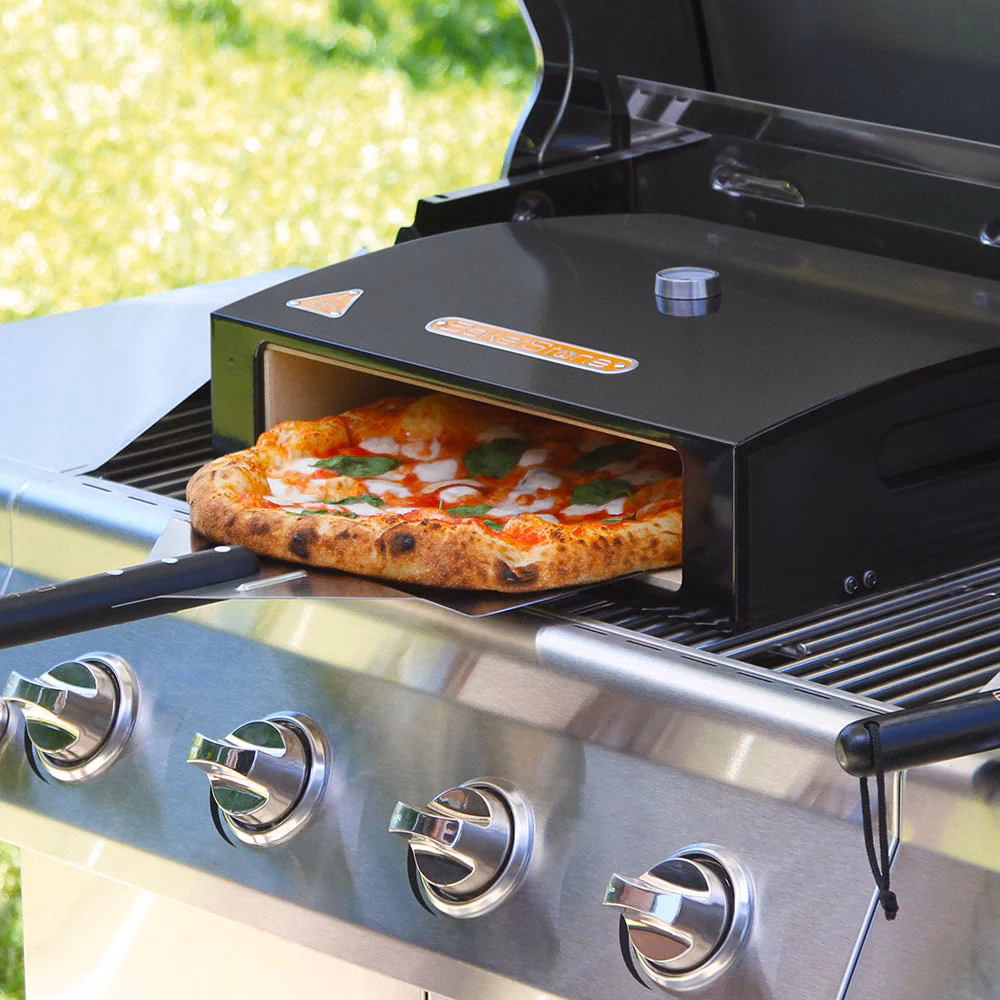 Does a pizza oven work on a gas BBQ?