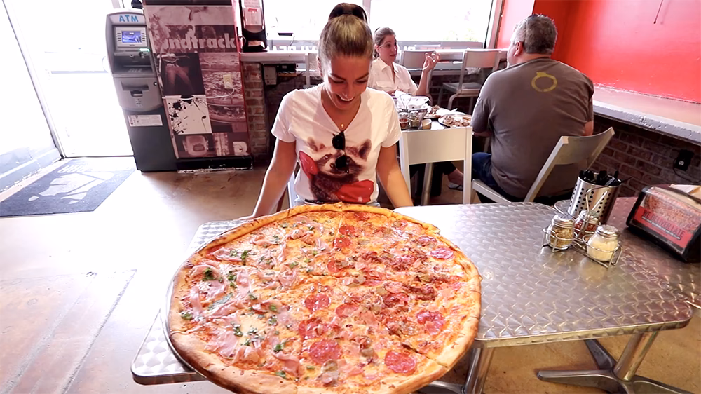 What is the largest pizza in the world?