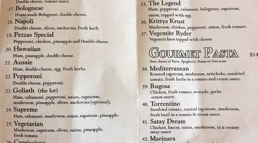 Is Bonno's pizzeria in East Corrimal a good place to eat?