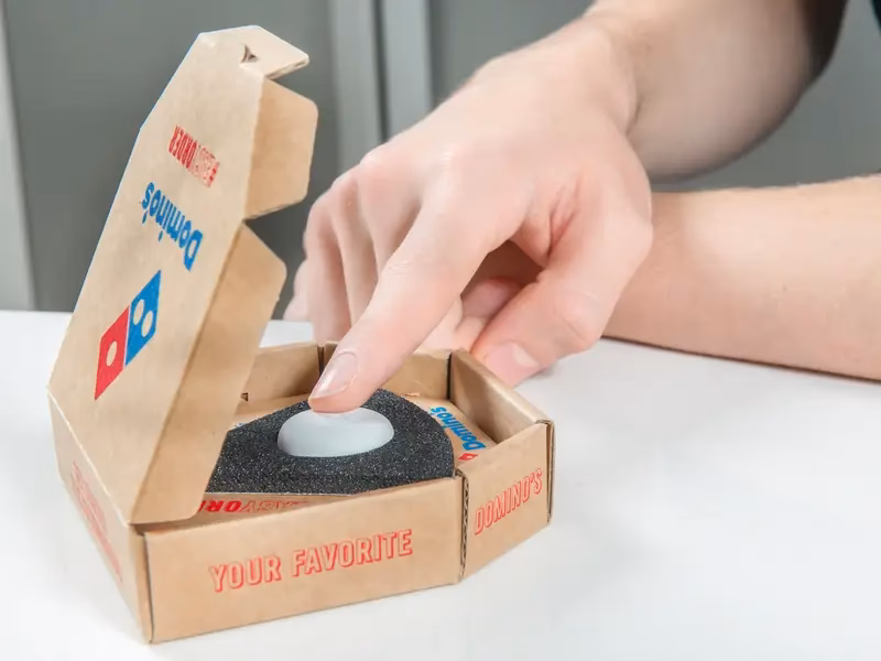 Why did Sarvesh Jadhav create a button pizza?