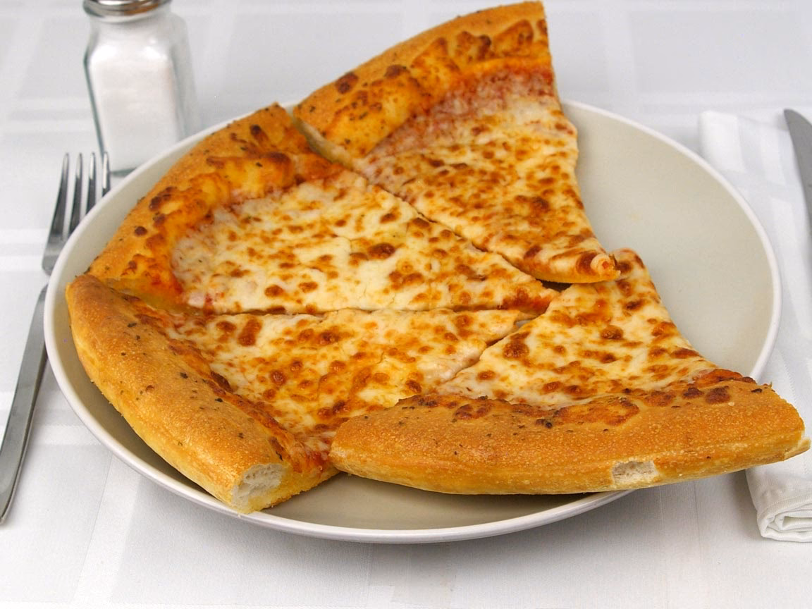 How many calories are in a pizza slice?