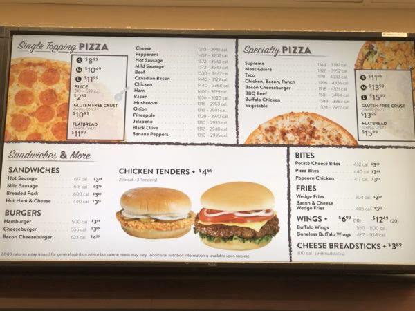 How do I order pizza online at Casey's?