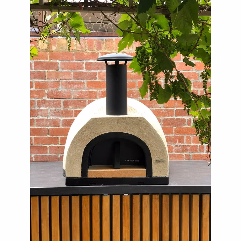 How do you mix concrete for a pizza oven?