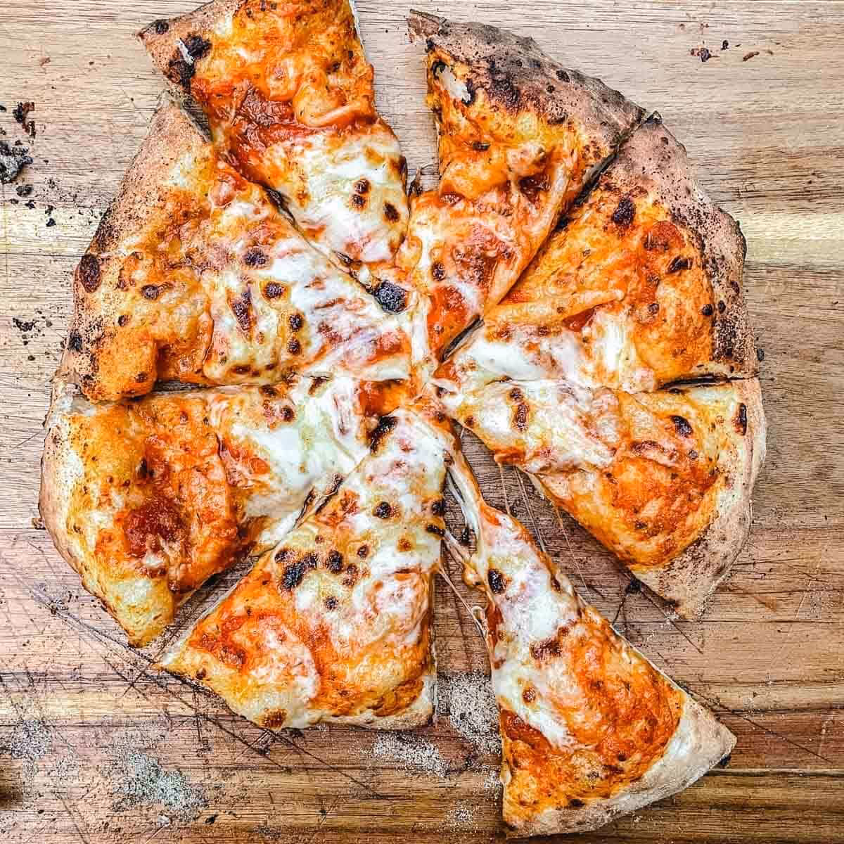 How do you make pizza dough chewy?
