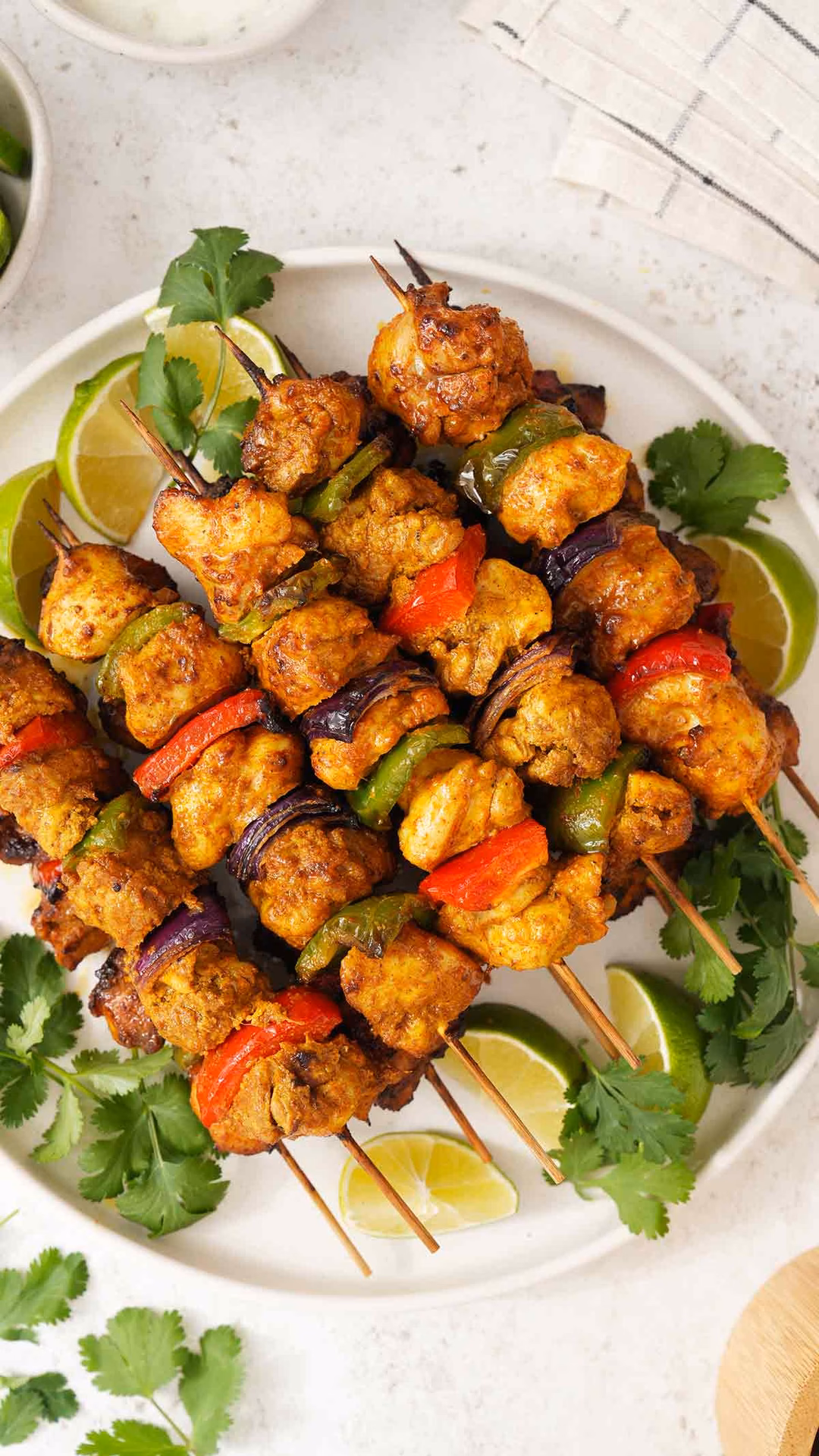 What are chicken kebabs made of?