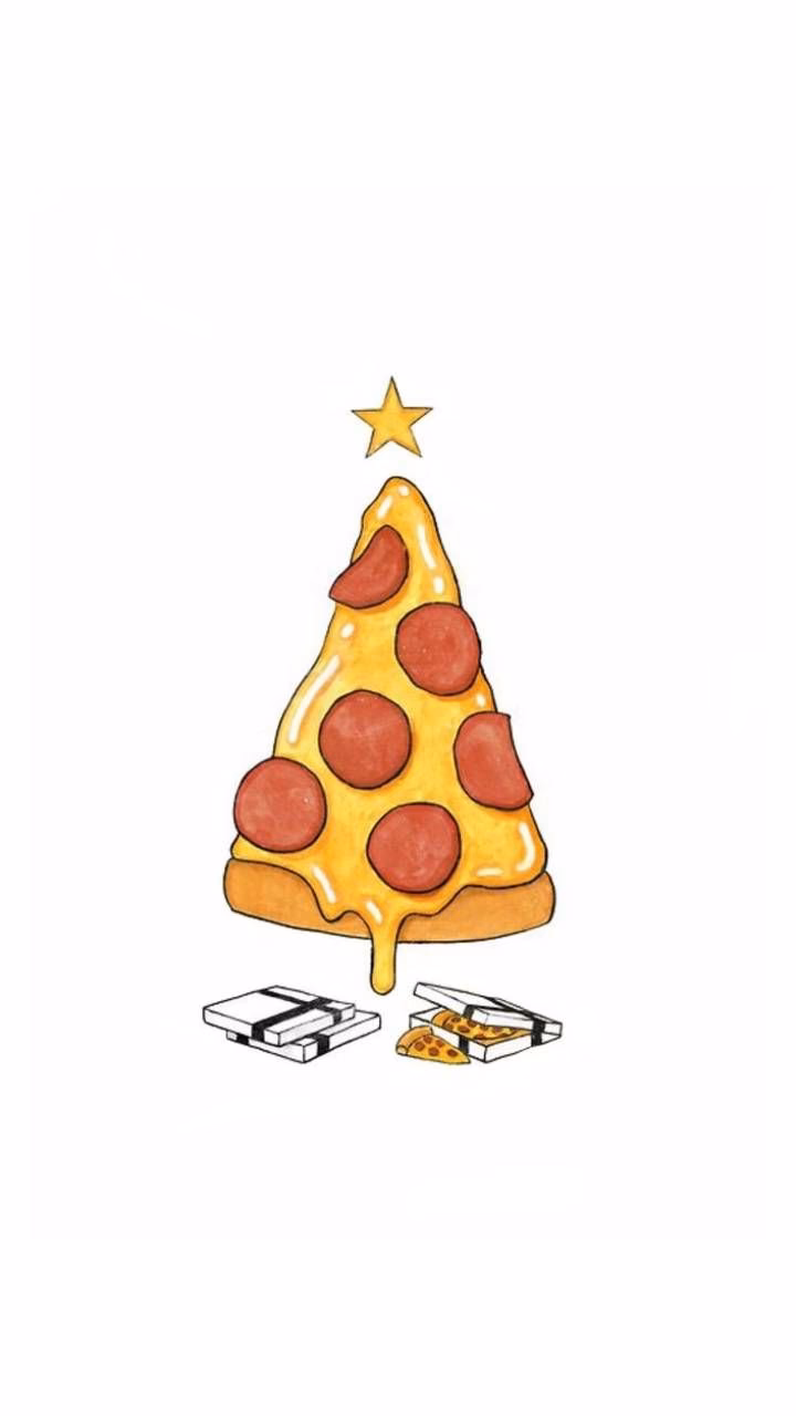 What is a Christmas tree made from pizza dough?