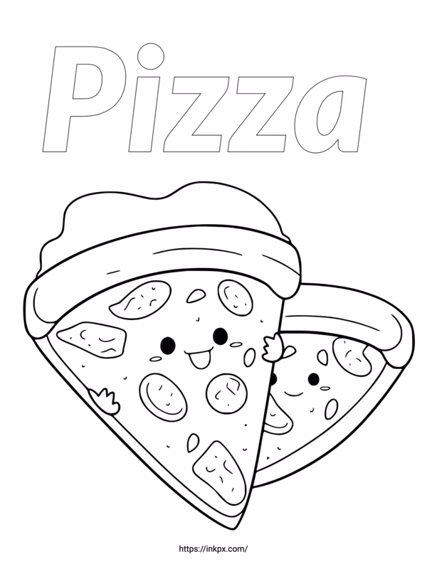 How do I use pizza coloring pages?