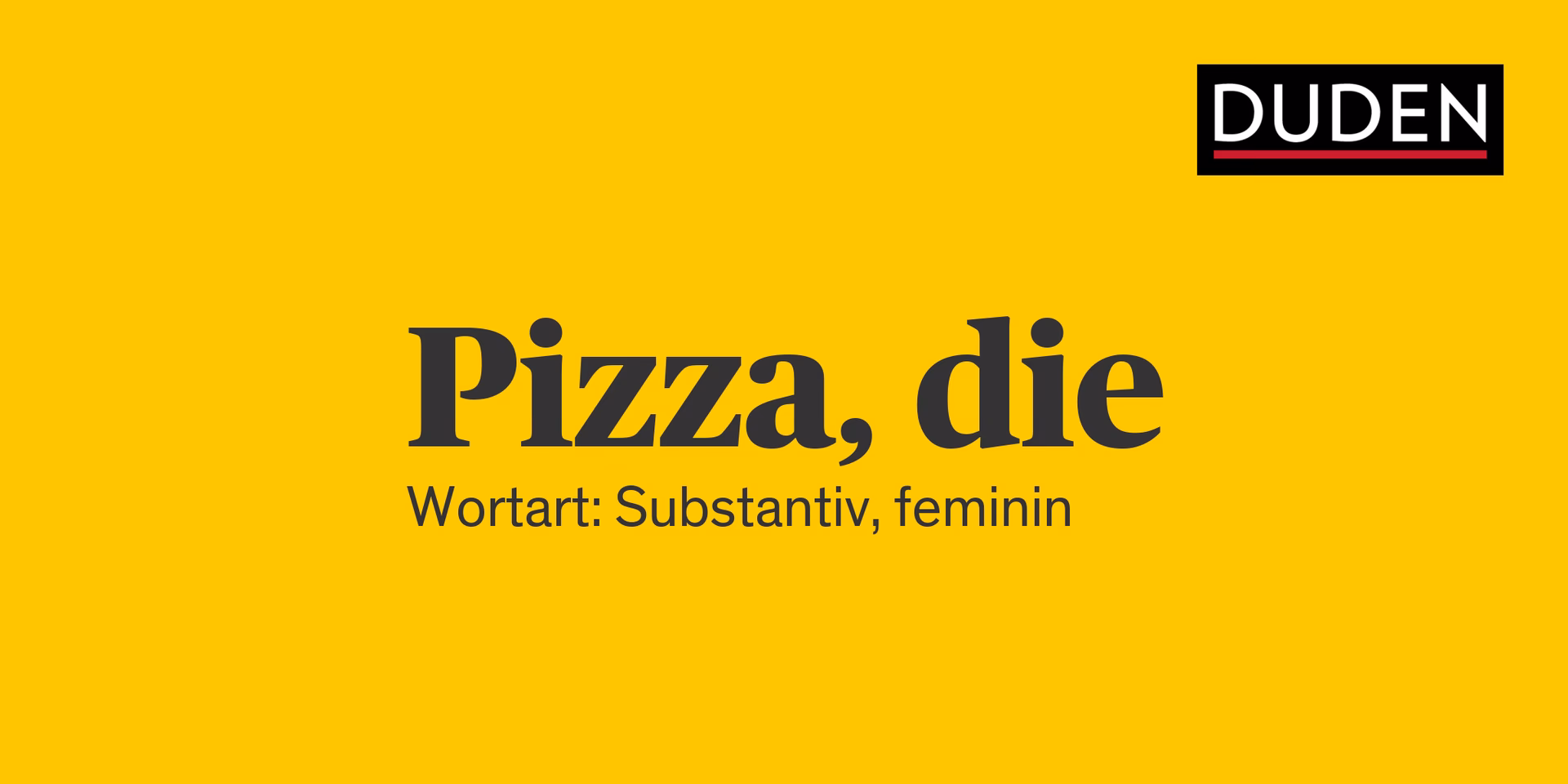 Warum heißt es Pizzeria und nicht Pizzaria?