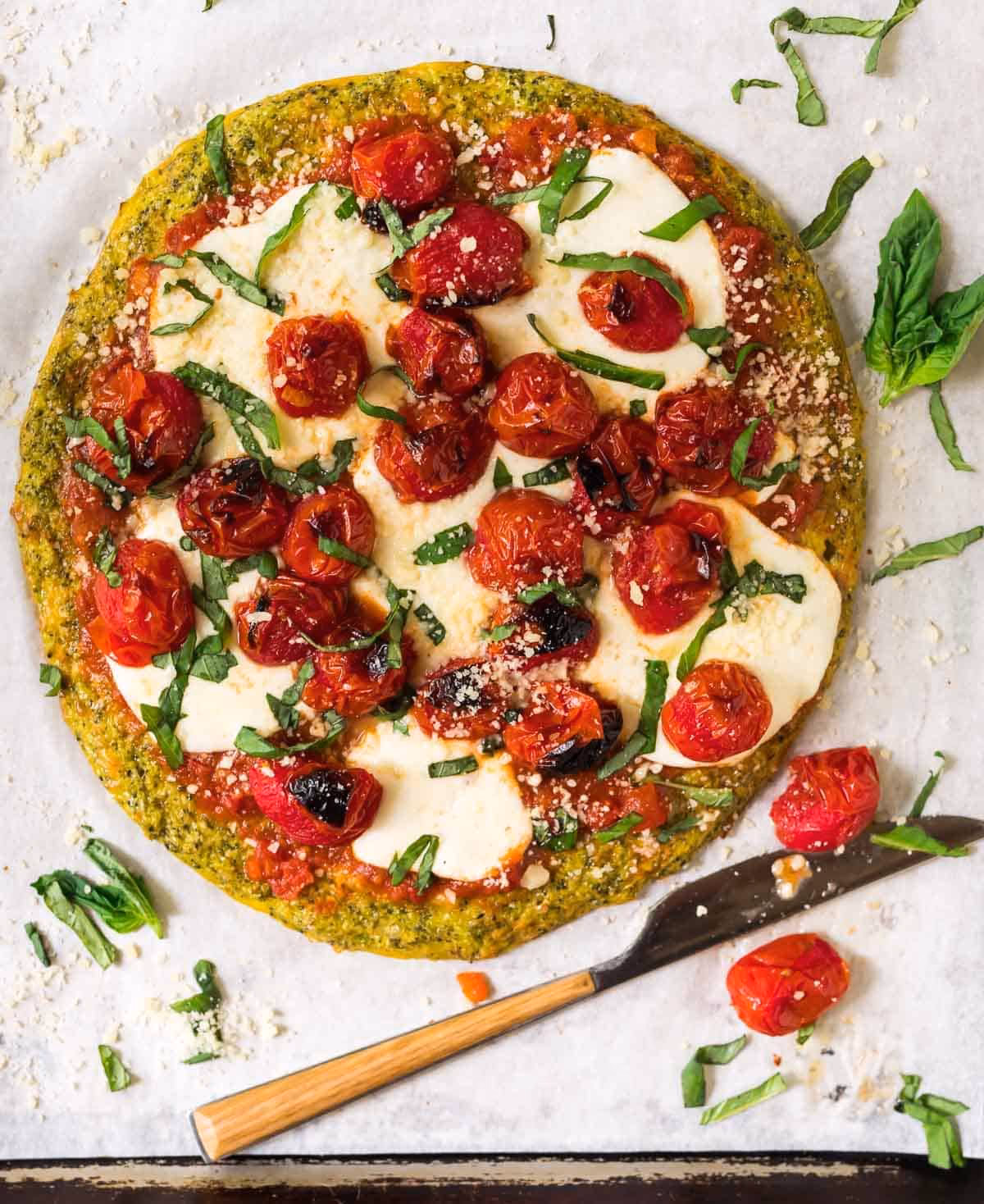 How do you eat a low-carb pizza crust?