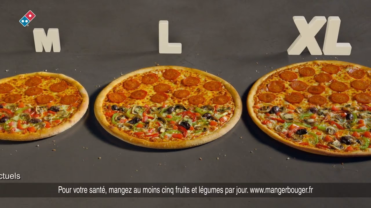 Quelle est la taille d'une pizza ronde ?