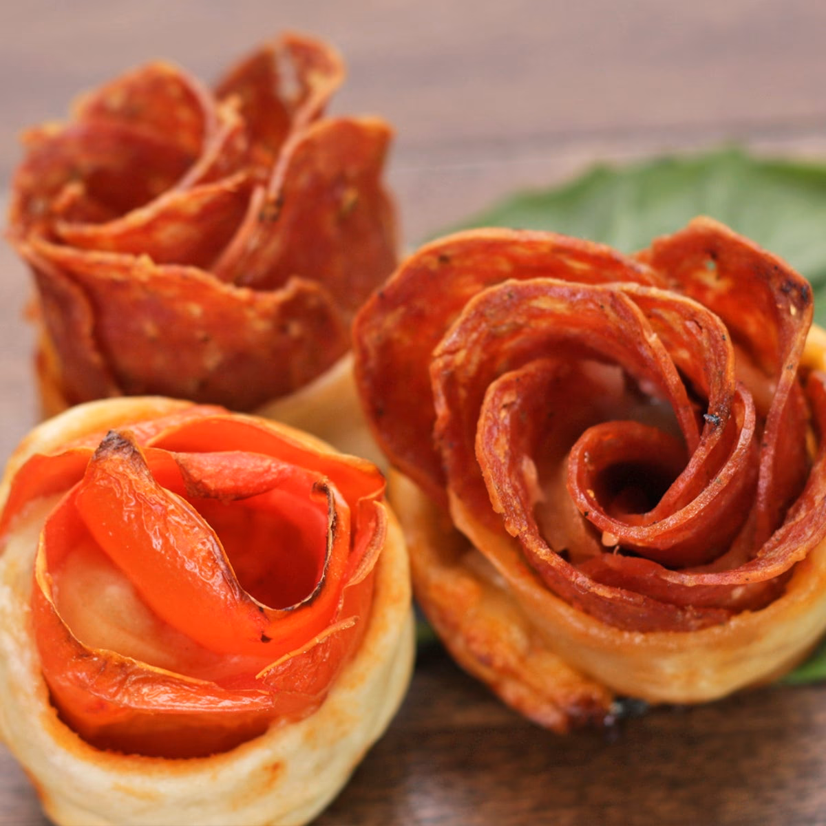 How long do you bake pizza Roses?