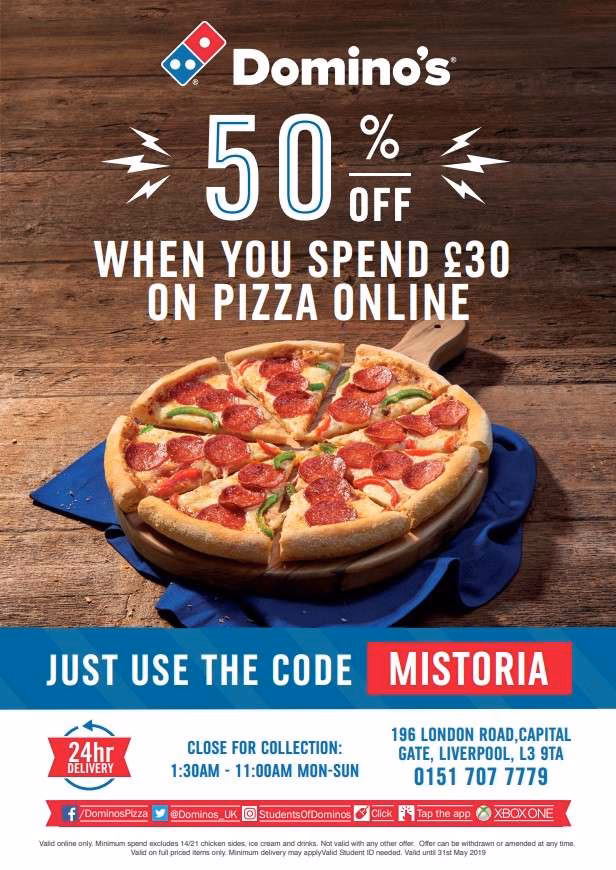 Does Domino's offer a NHS discount?