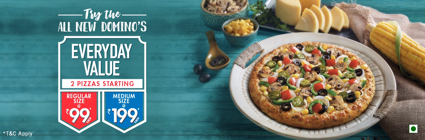 How much is a medium pizza at Domino's?