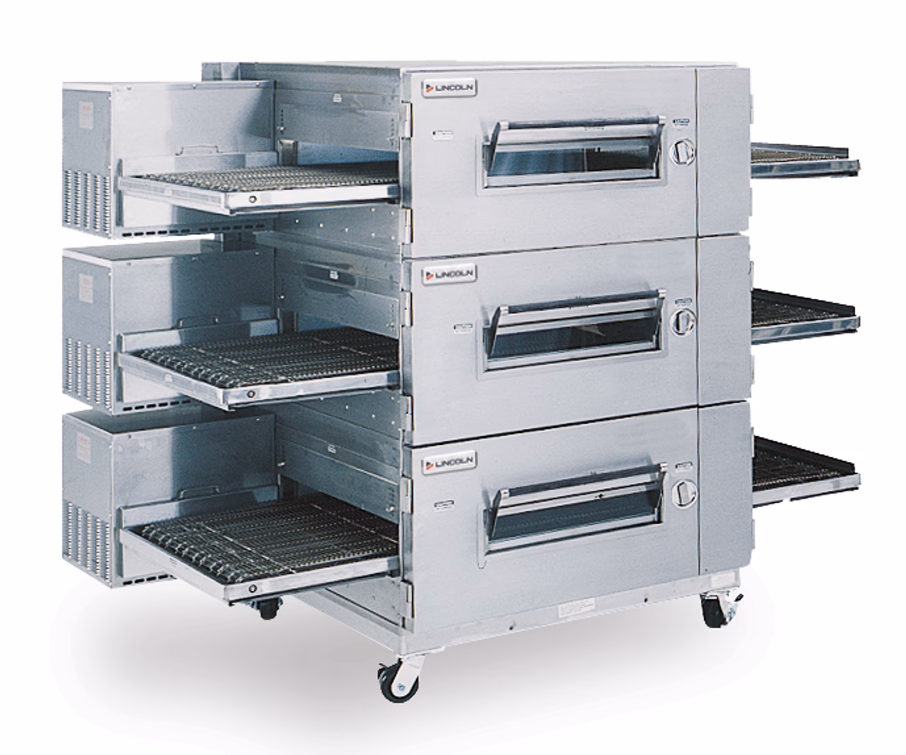 Which pizza can be cooked in a pizza conveyor belt oven?