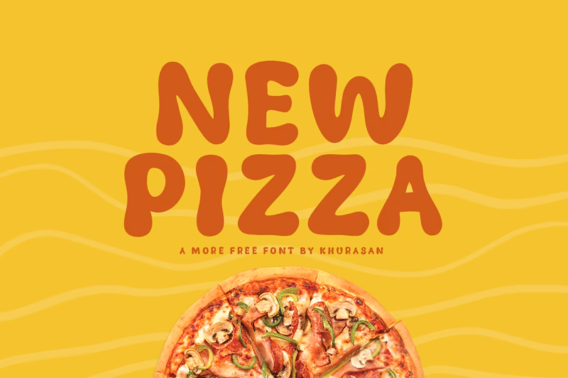 What are the available font sizes for pan pizza custom preview?