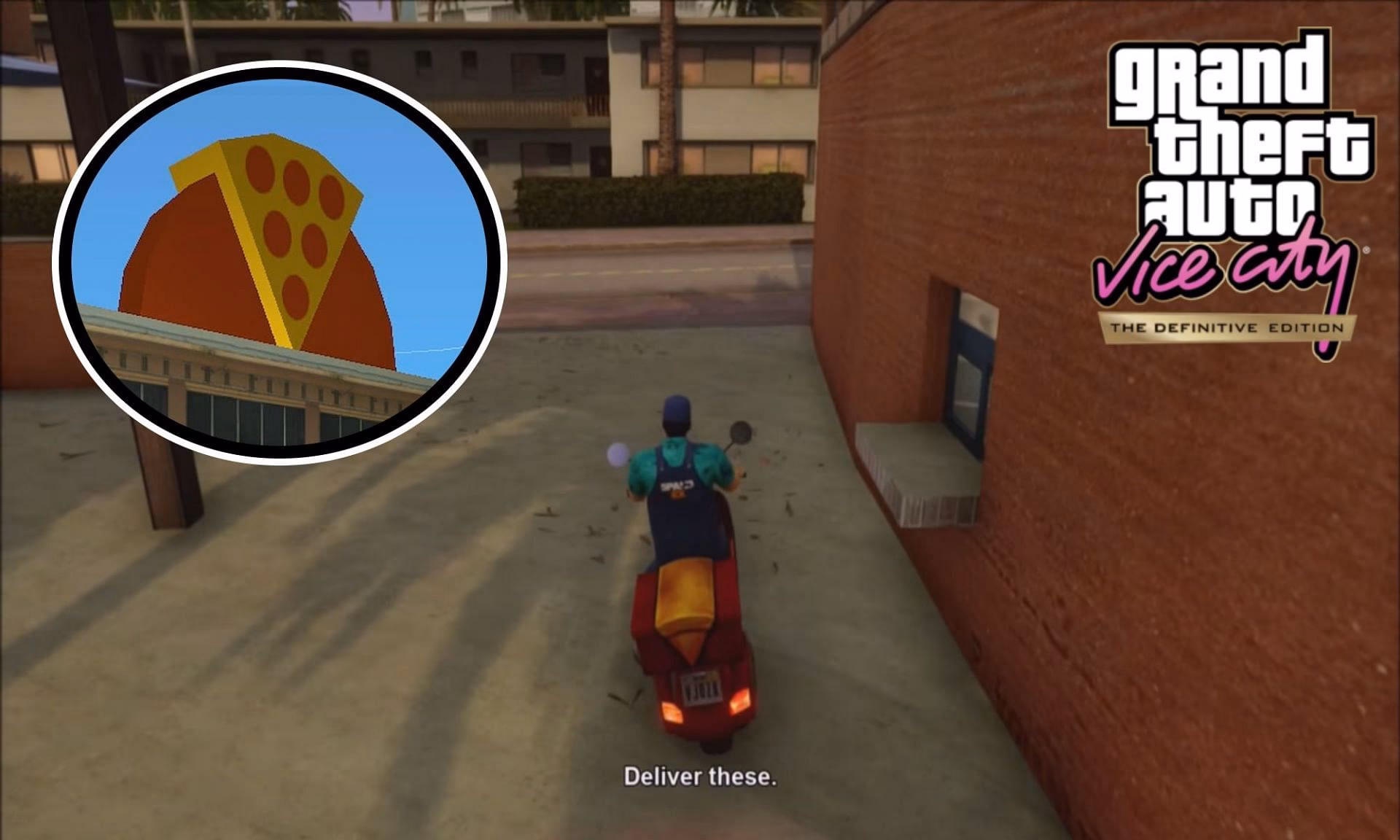 How do you get pizza in GTA Vice City?