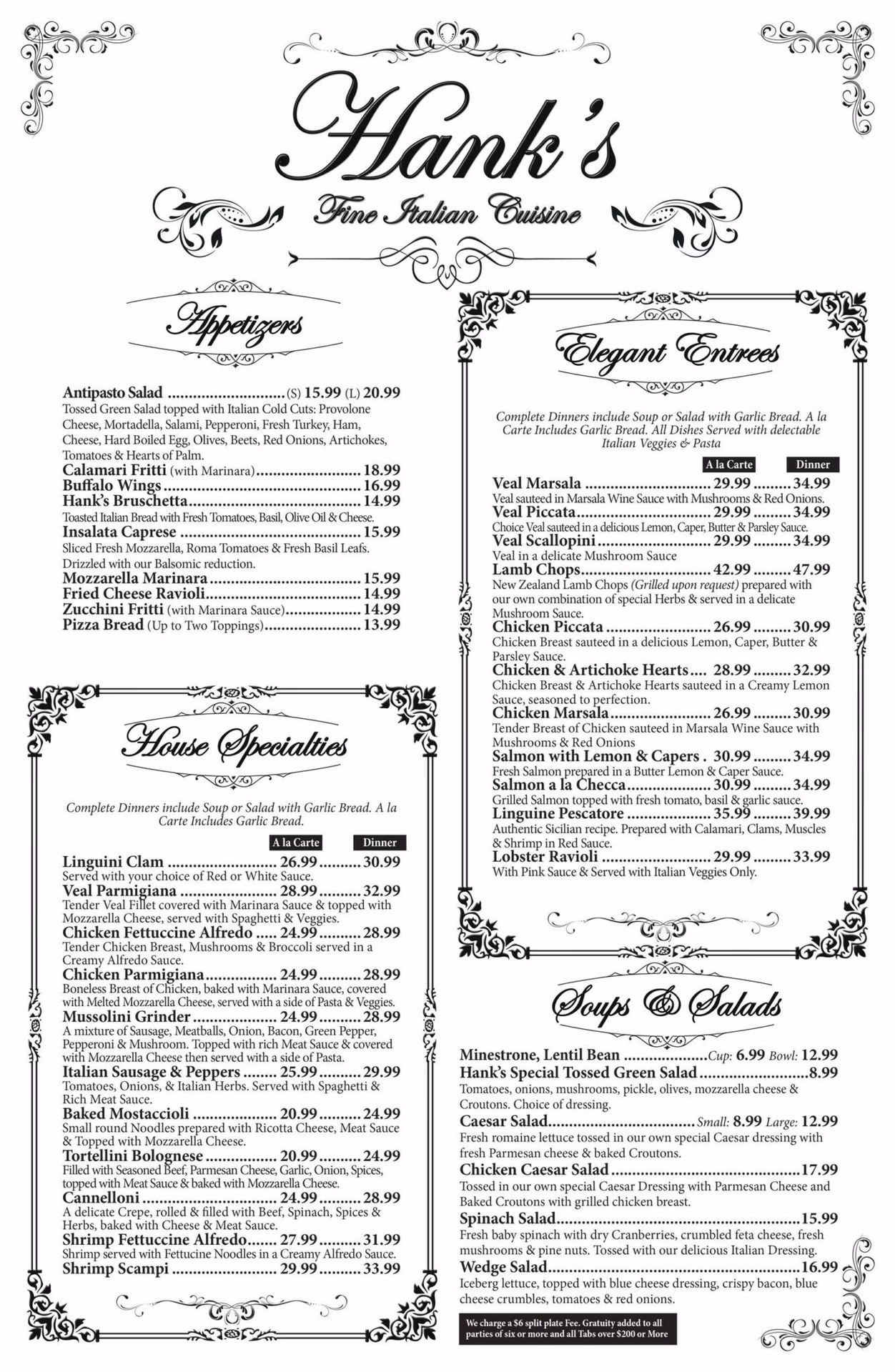 What do you eat at Hank's pizza?