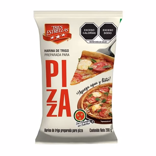 ¿Qué tipo de harina se usa para la pizza redonda?