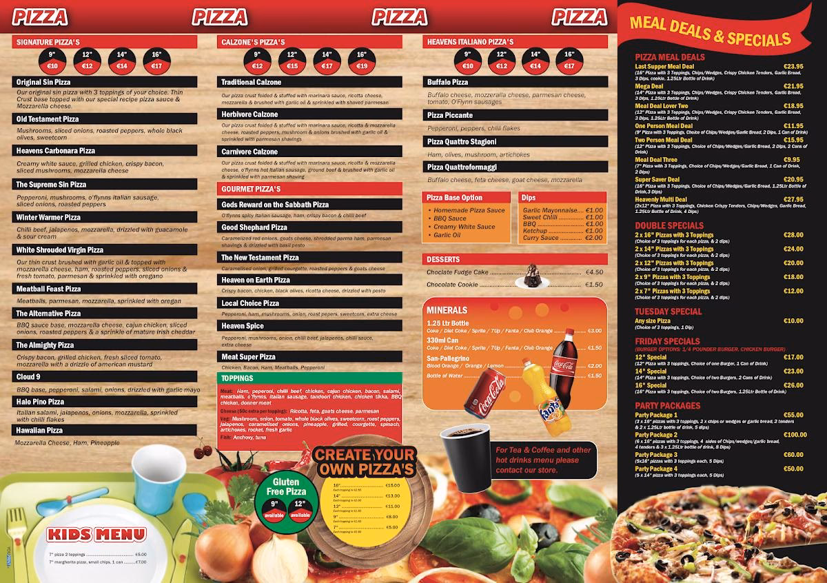 Where is Heaven pizza in Ballincollig?