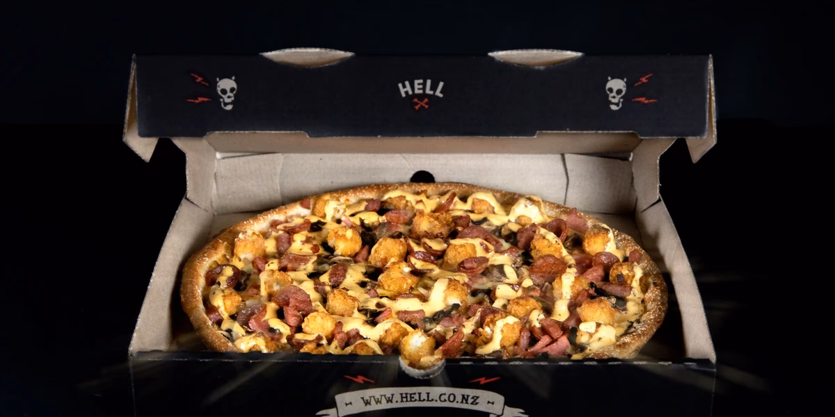 What were the early days of Hell Pizza?