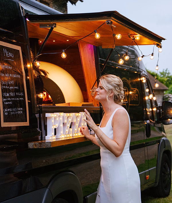 Do you use a wedding pizza van?