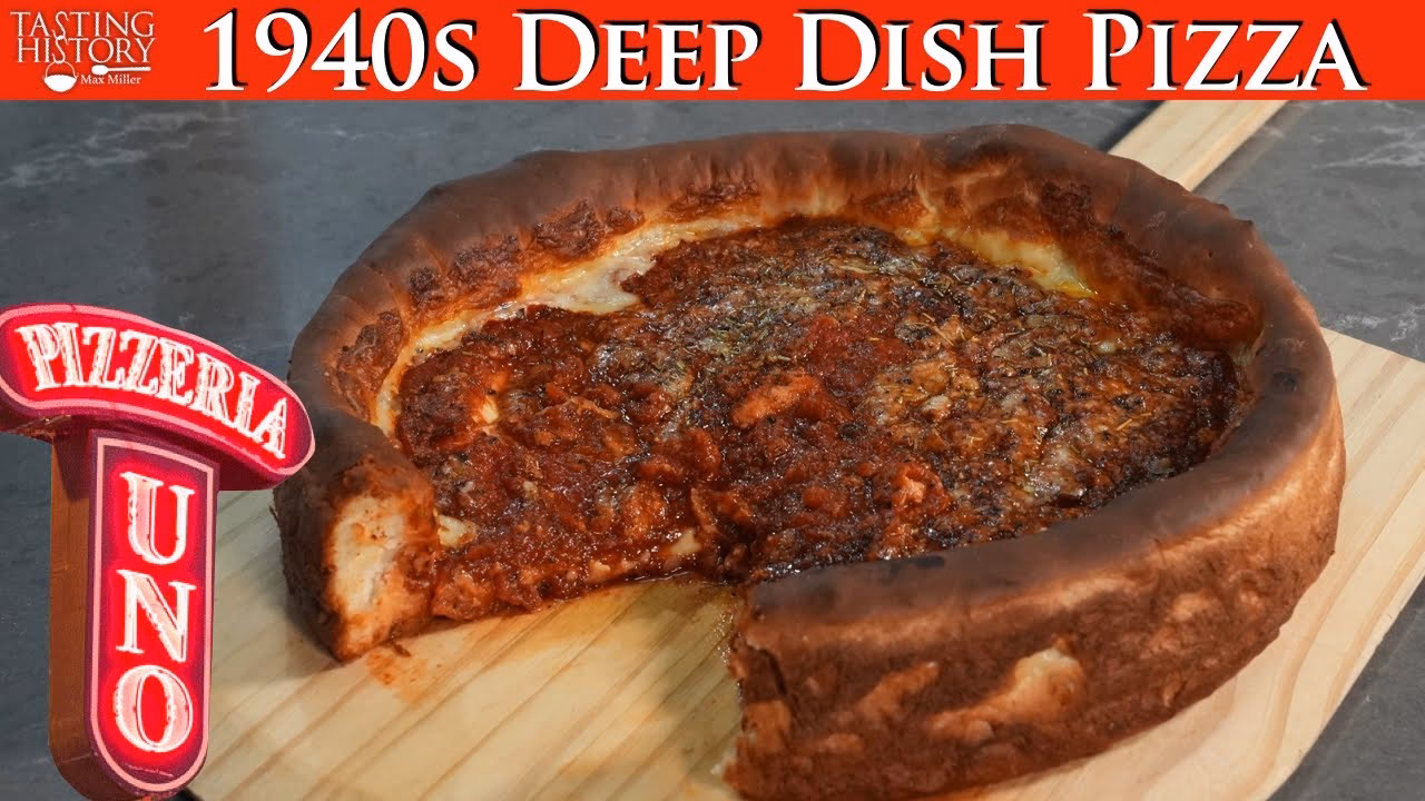 When was deep-dish pizza invented?