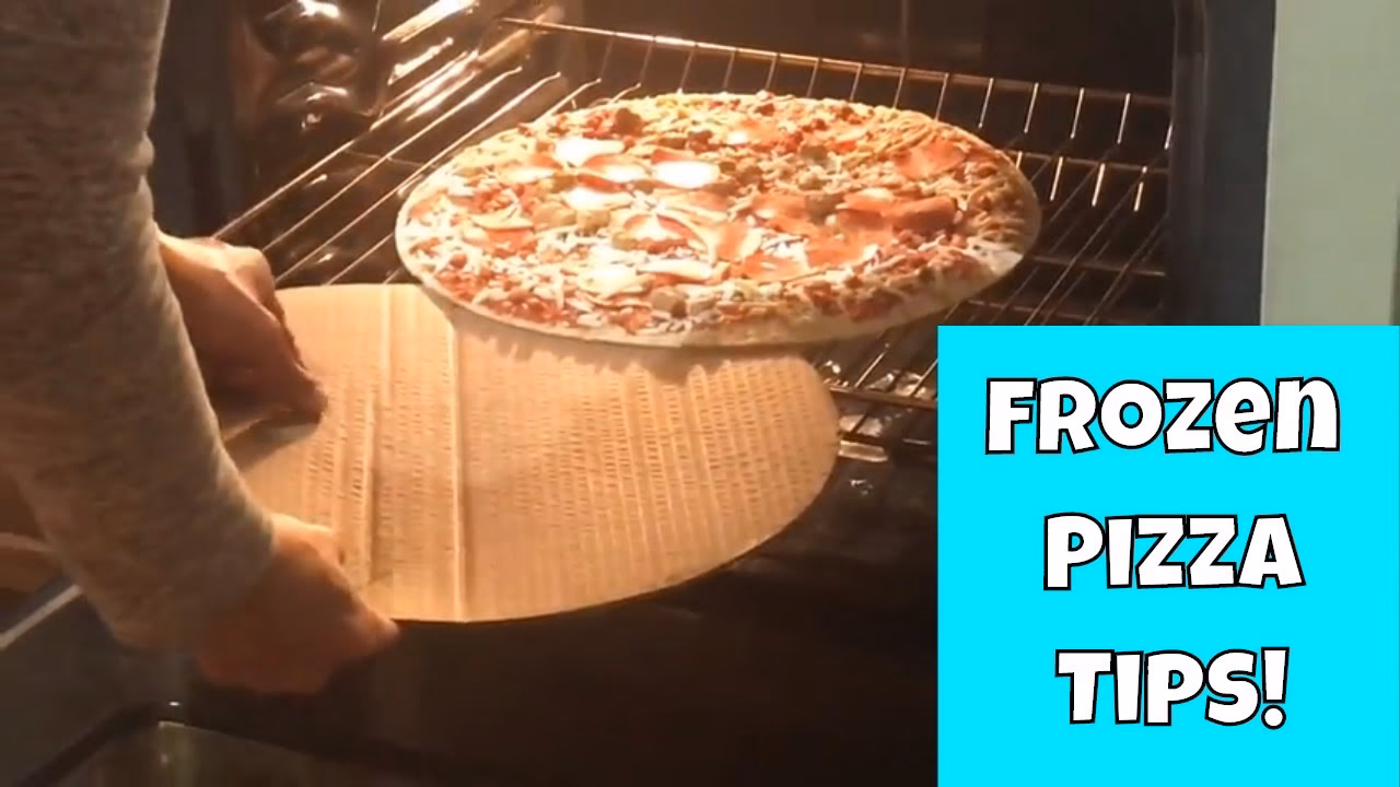 What happens if you bake a frozen pizza at a high temperature?