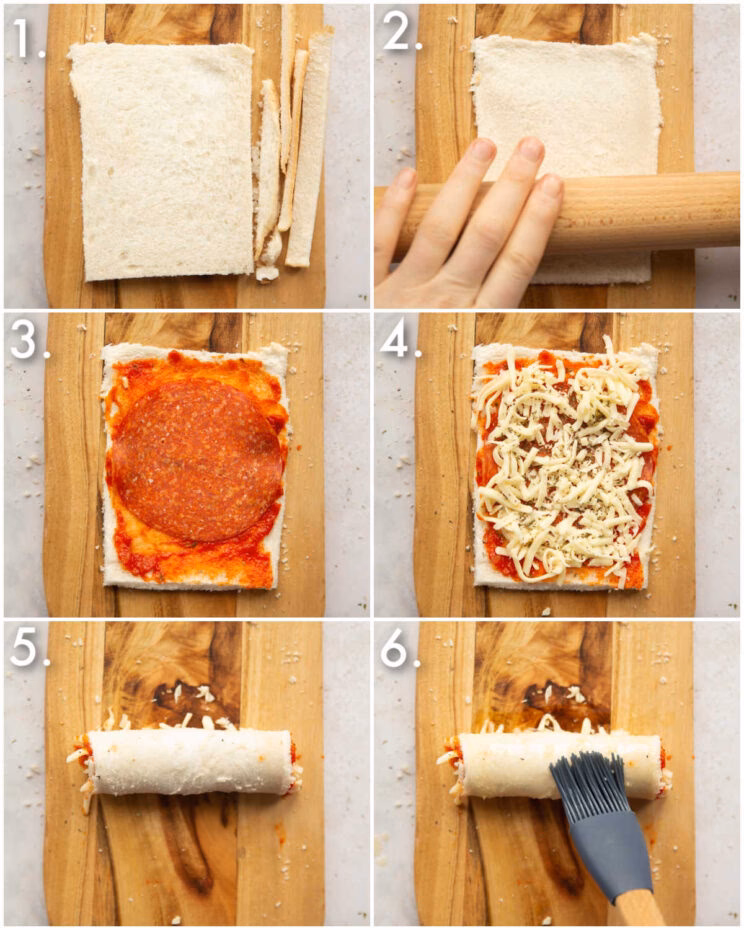 How do you make homemade pizza rolls for a Super Bowl snack?