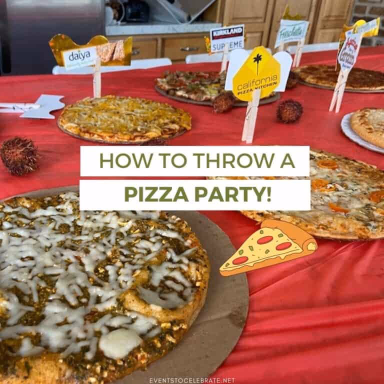 How to throw an outdoor pizza party?