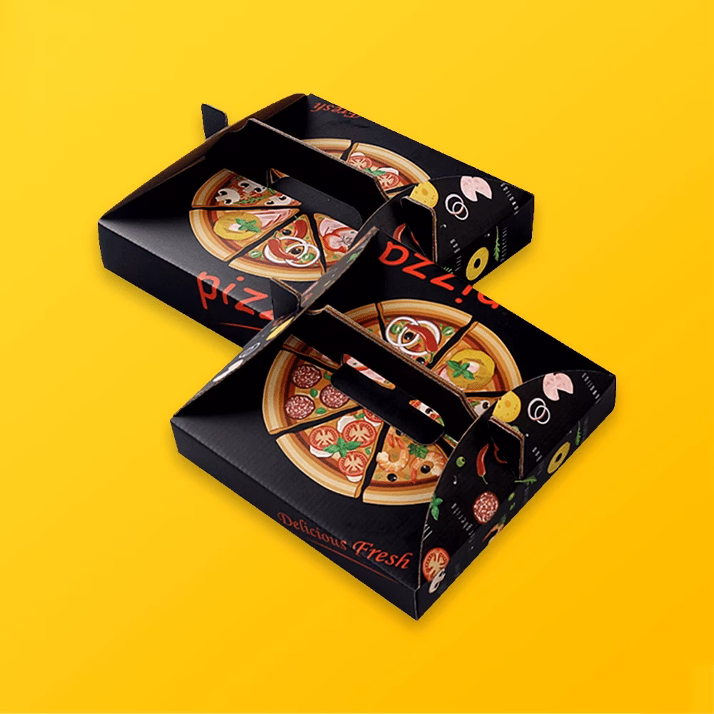 What are new pizza packaging designs?