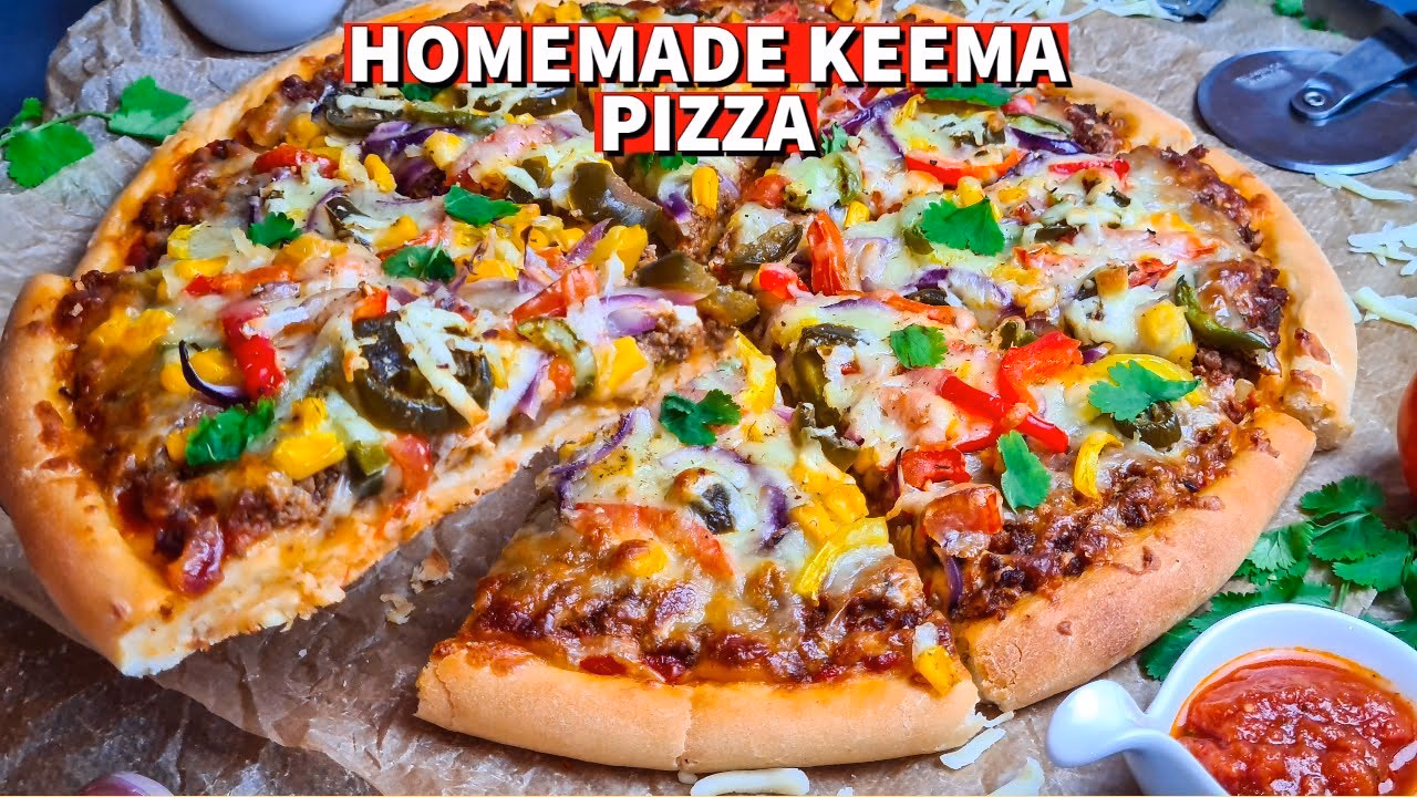 How to cook keema mutton pizza?