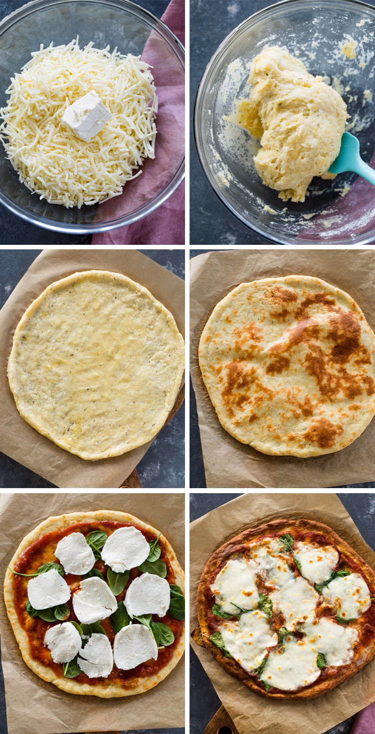 How do you make a low-carb cottage cheese pizza crust?