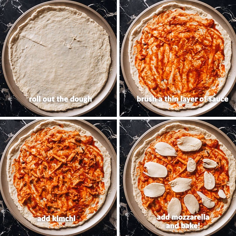 How long does kimchi pizza take to cook?