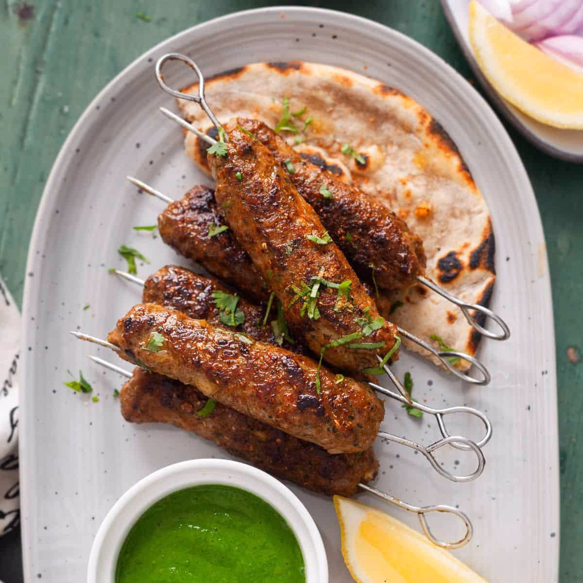 How long does it take to cook Lamb Seekh Kebab?
