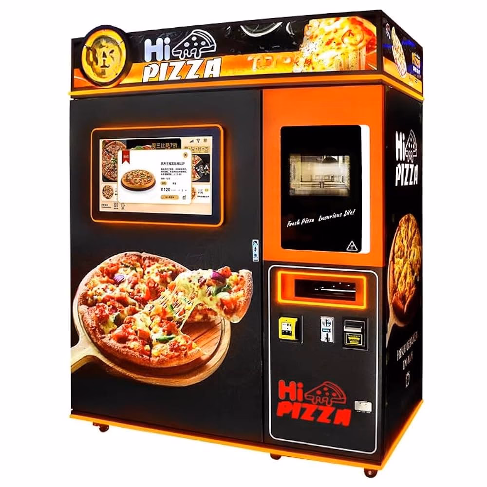 How long does it take to get a pizza from vending machine?