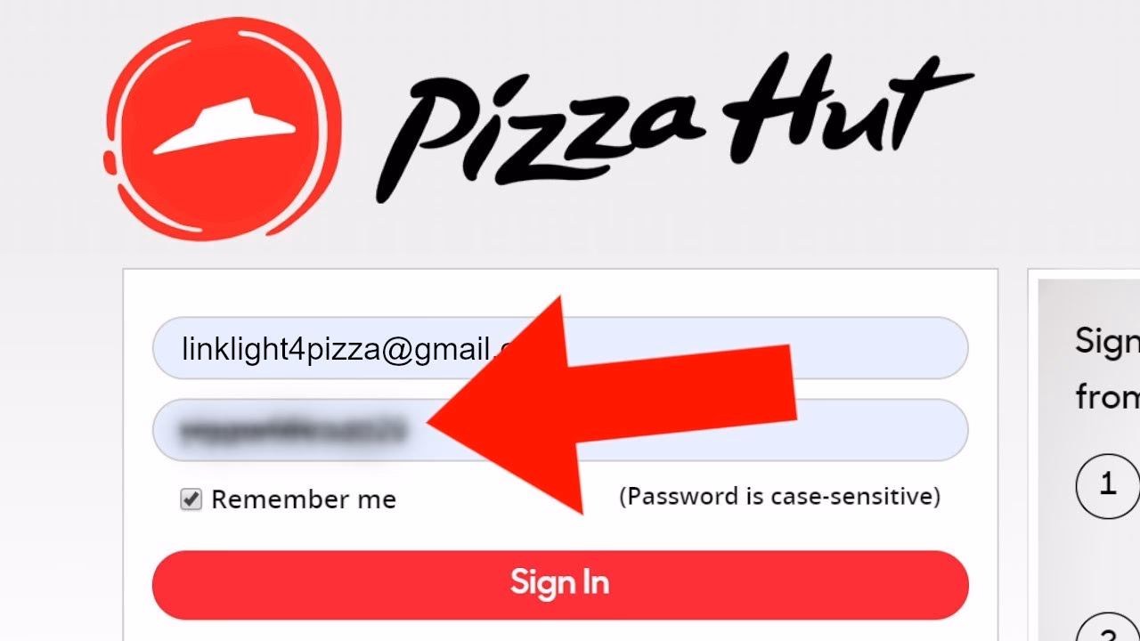 How can I find the Pizza Hut menu?