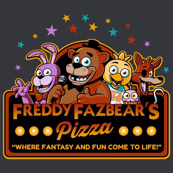 What does Freddy Fazbear's pizza look like?