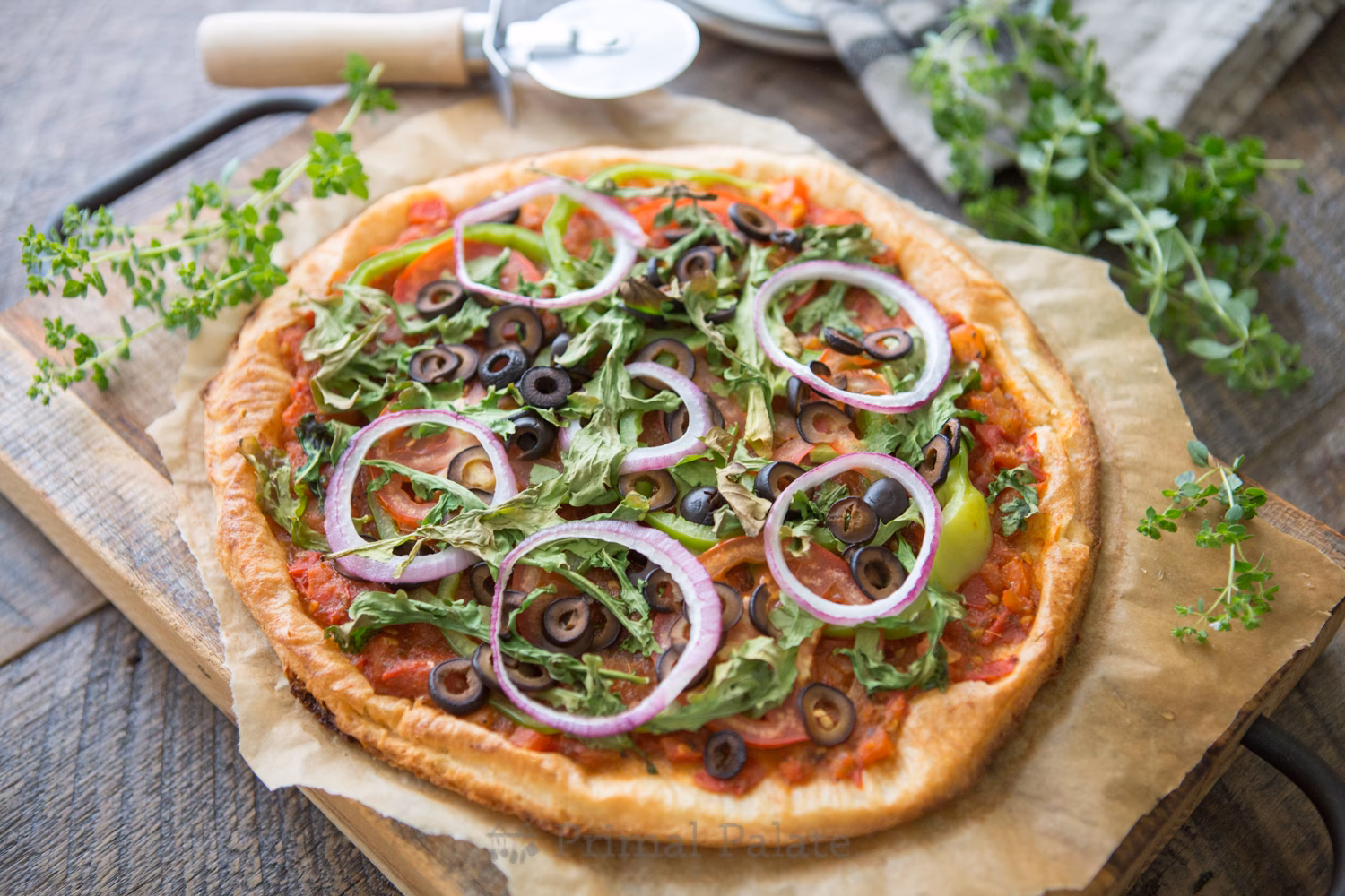 What is this Paleo pizza crust made without?