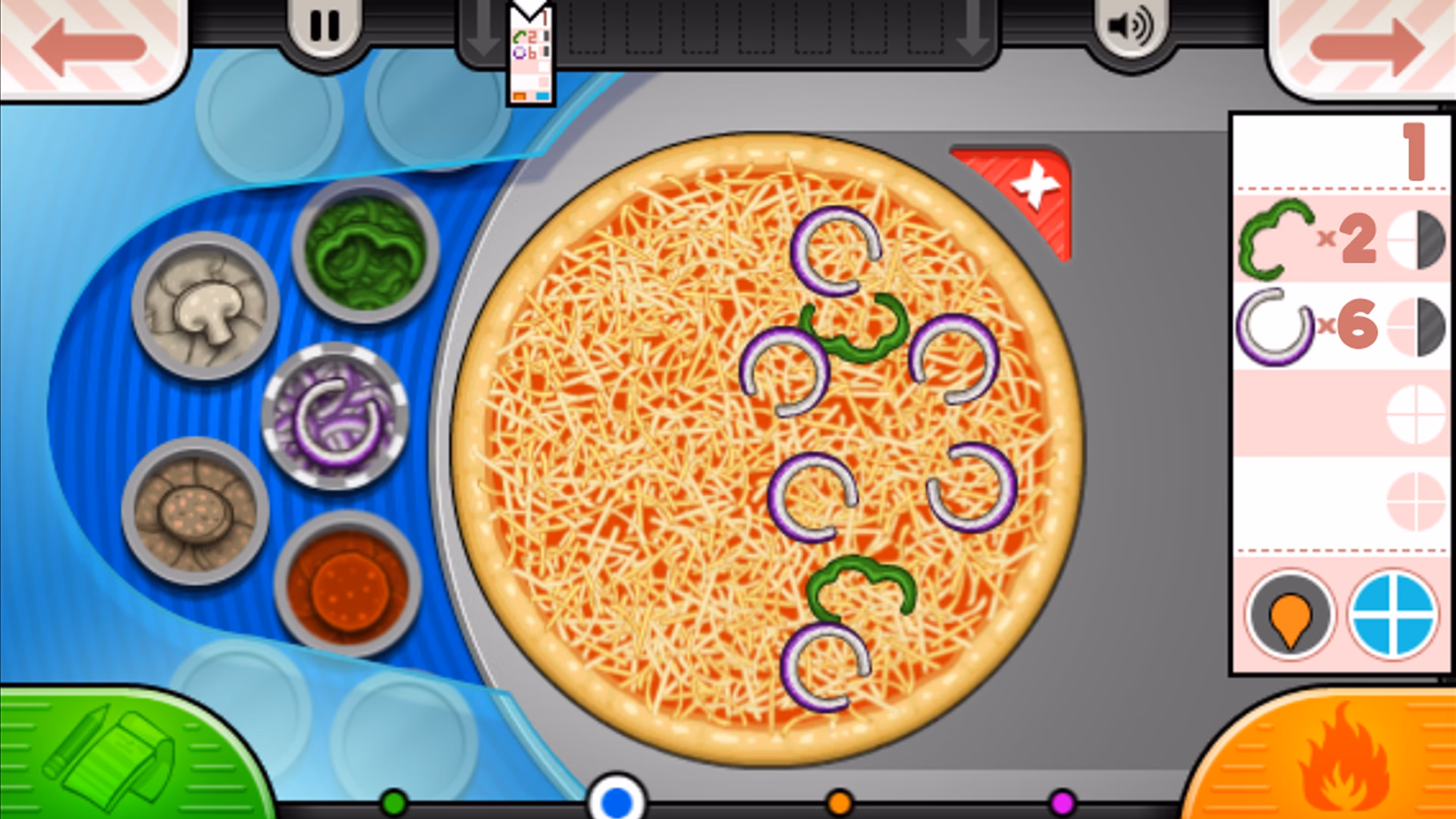 Who developed Papa's pizza?