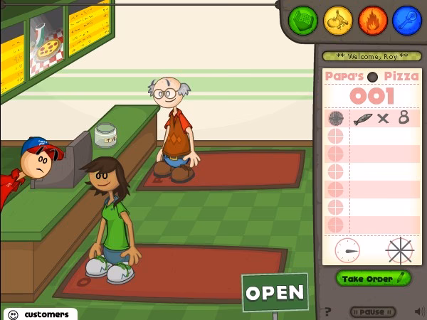 Does Papa's pizzeria have ads?