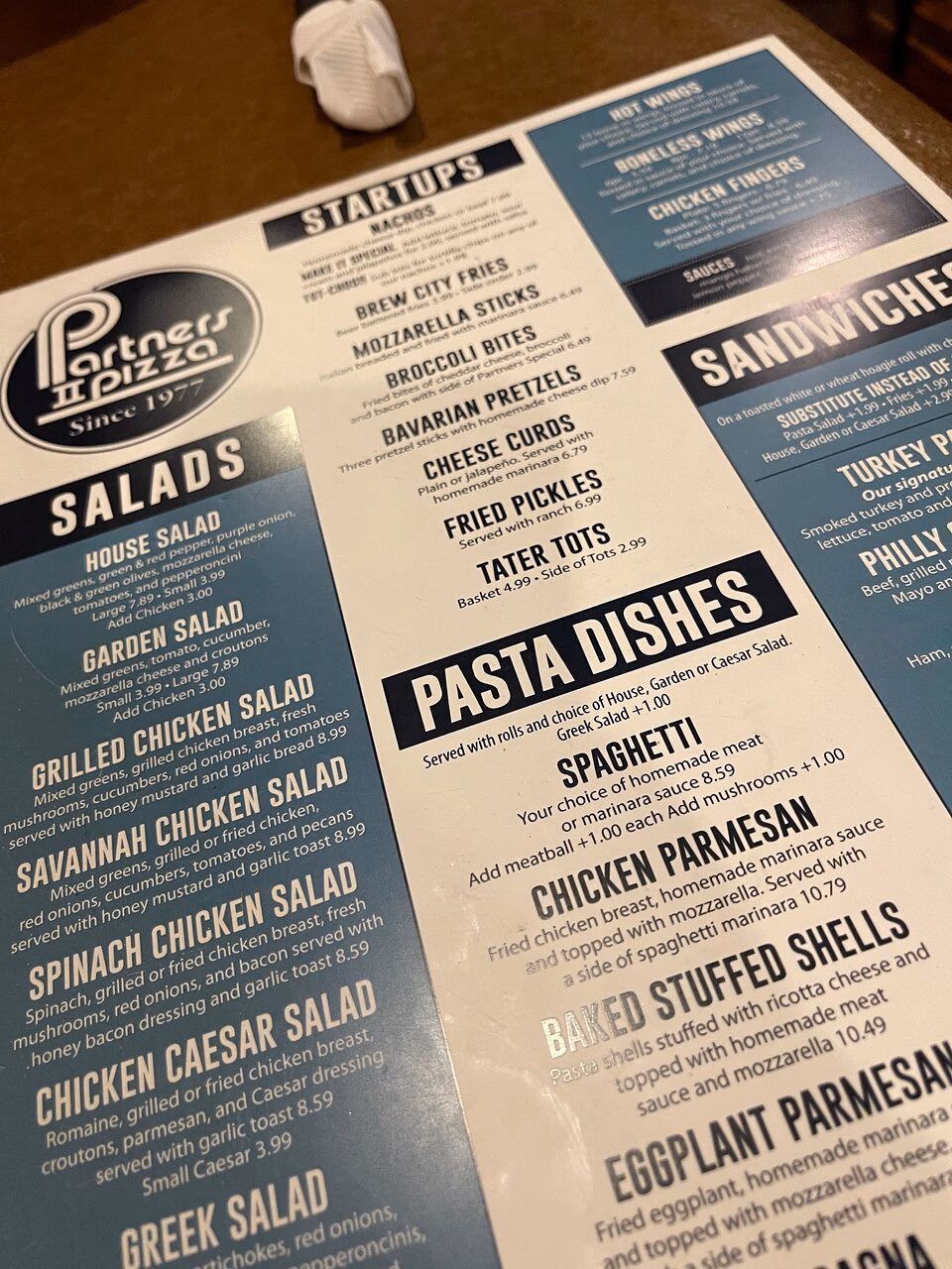 What's in a partner's crust?