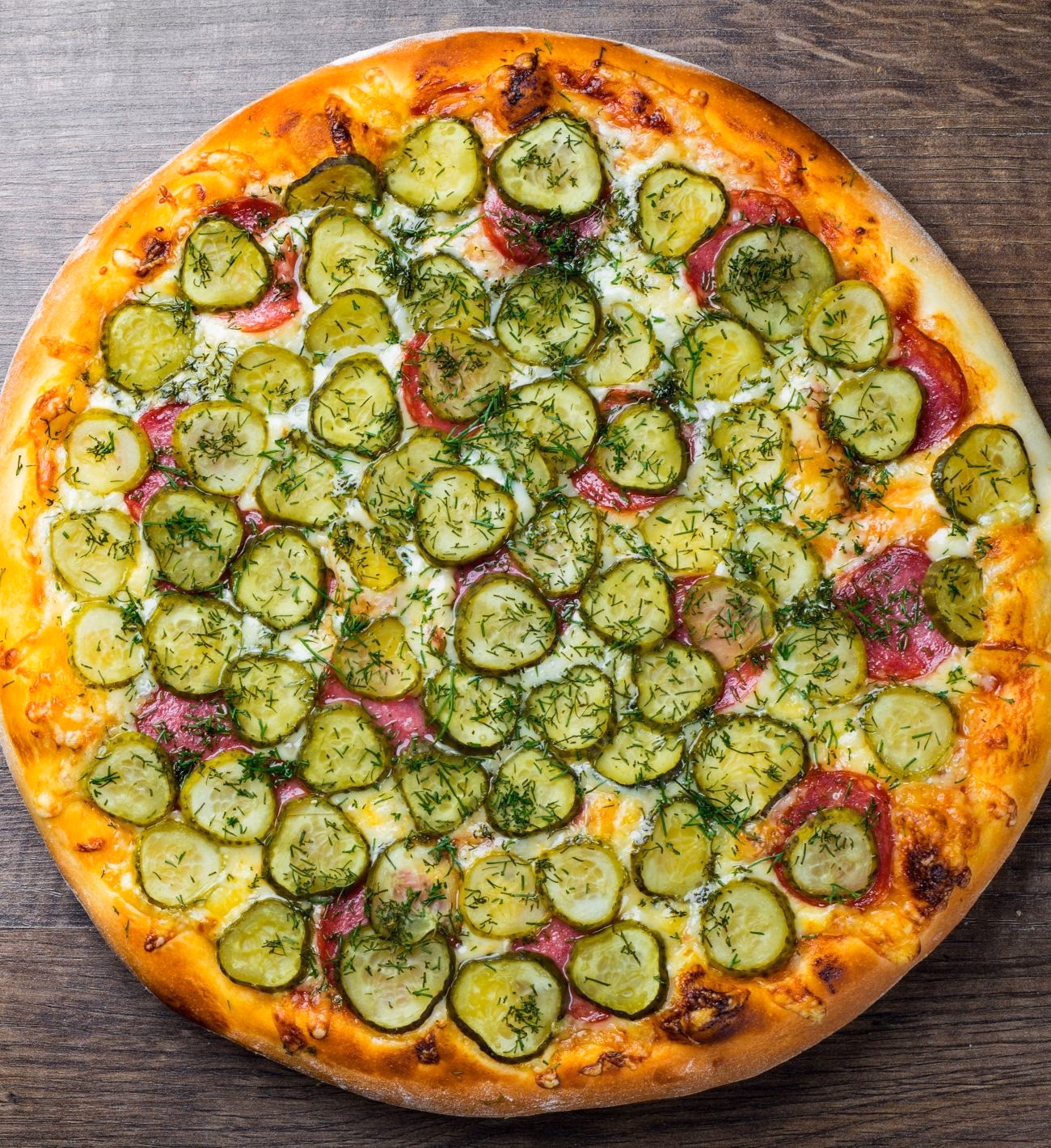 How do you make pickle pizza?