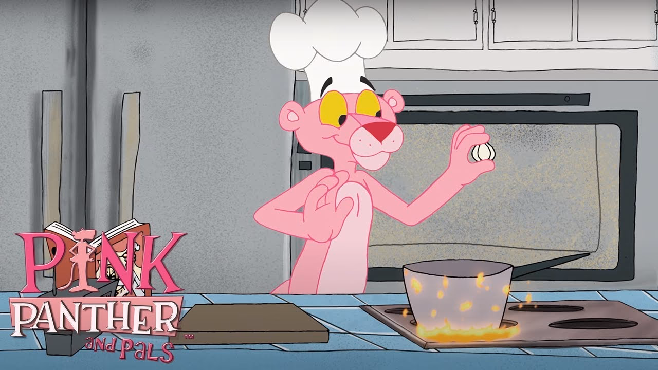 Why does Pink Panther eat pizza?