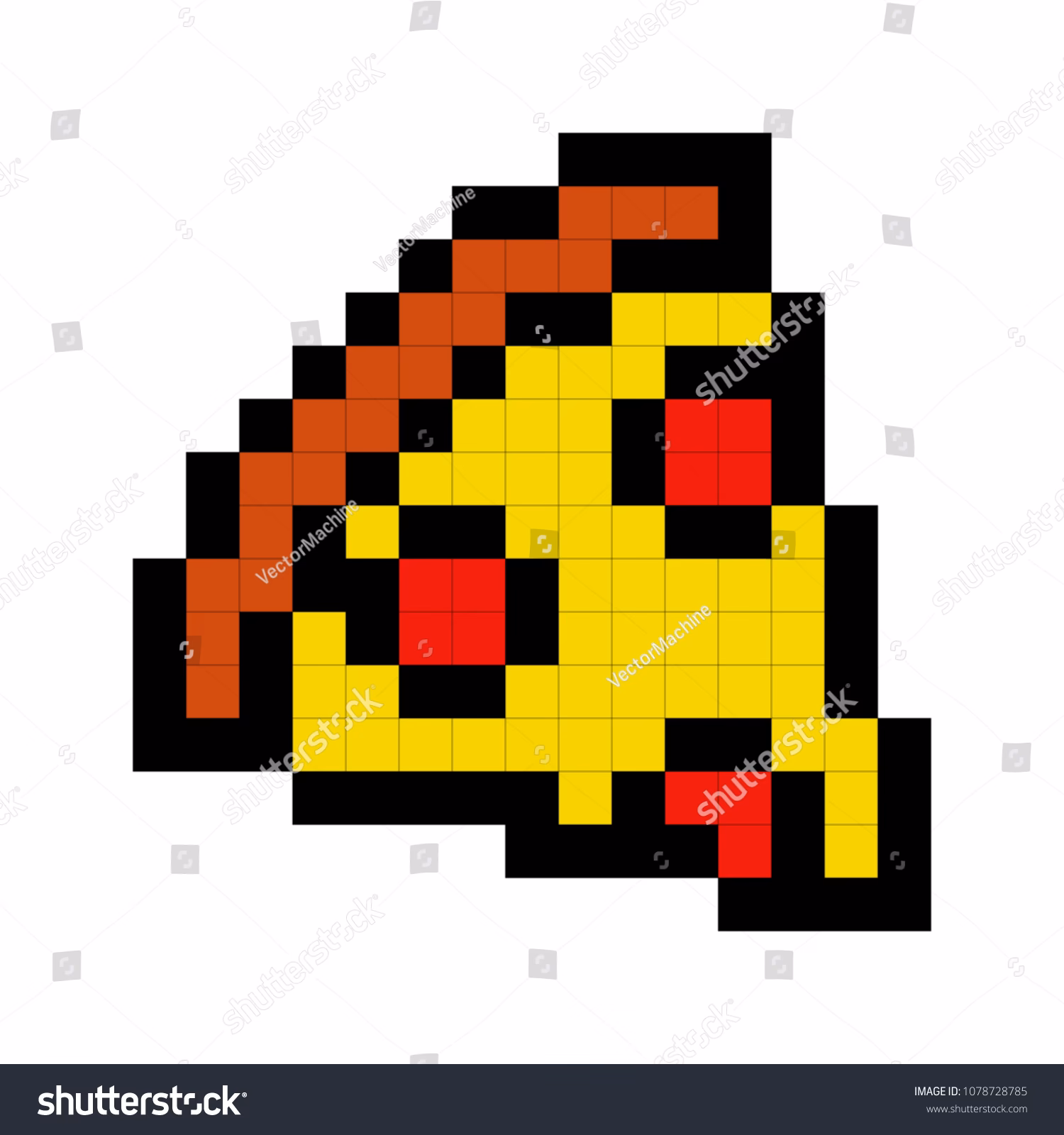 How do I make a pixel art pizza?