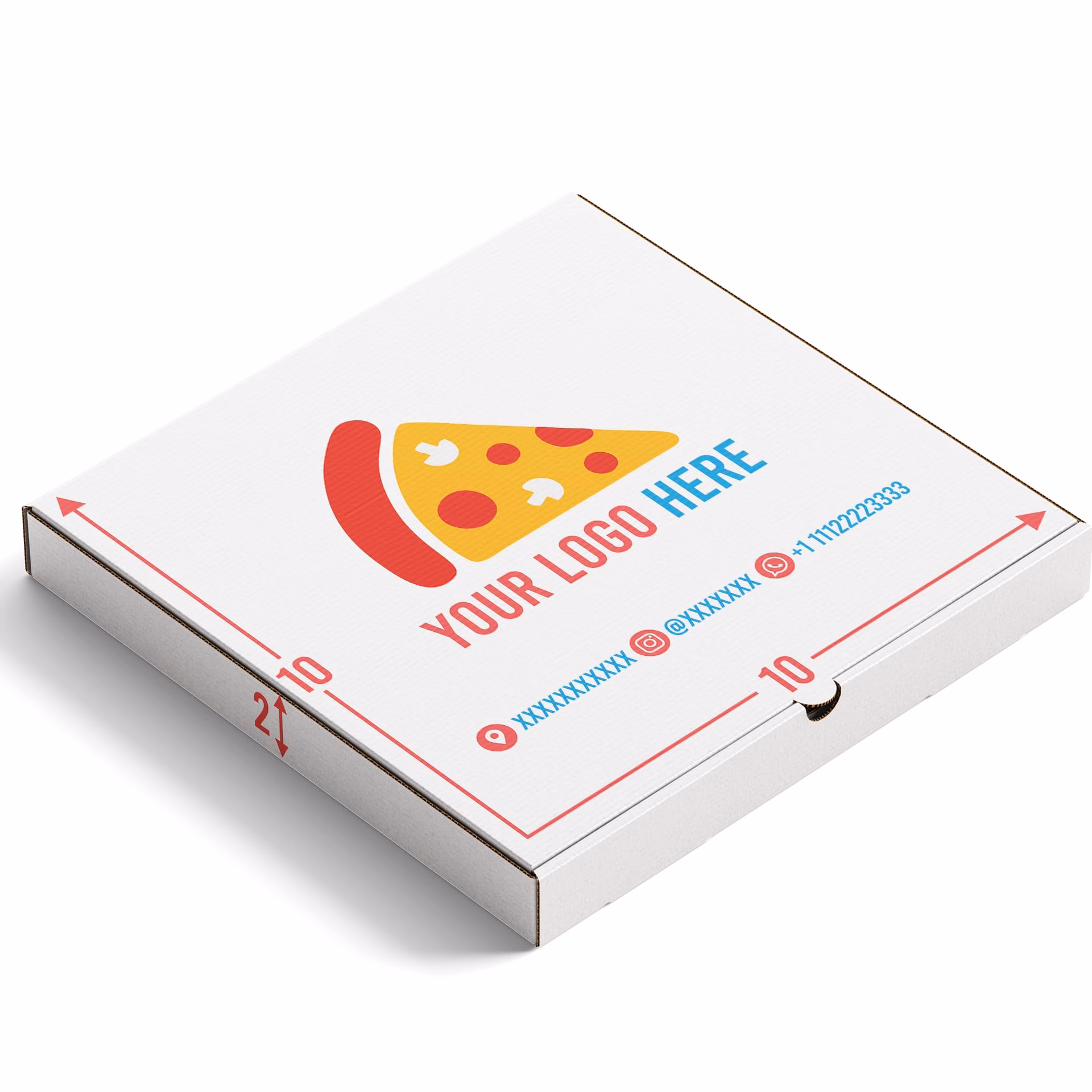 How to make a mini pizza box?