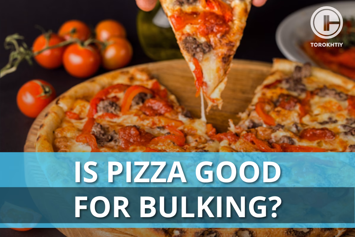 Is pizza a calorie-dense option for bulking?